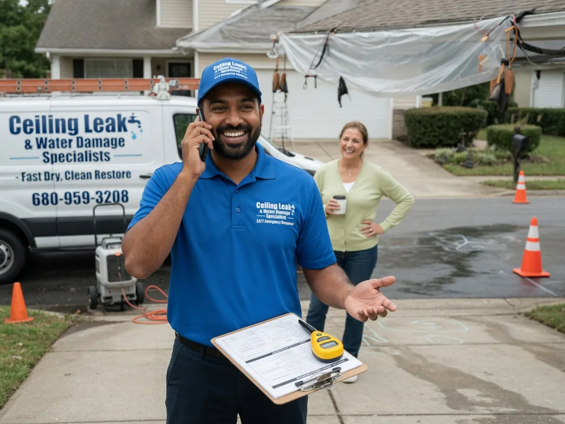 Ceiling Leak Cleanup Tuskahoma, OK FAQs